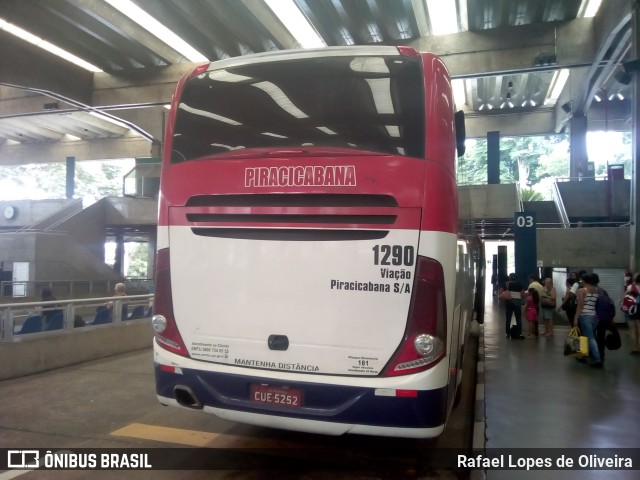 Viação Piracicabana 1290 na cidade de São Paulo, São Paulo, Brasil, por Rafael Lopes de Oliveira. Número da foto: #6539637.