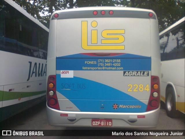 Lis Transportes 2284 na cidade de Salvador, Bahia, Brasil, por Mario dos Santos Nogueira Junior. ID da foto: 6540163.