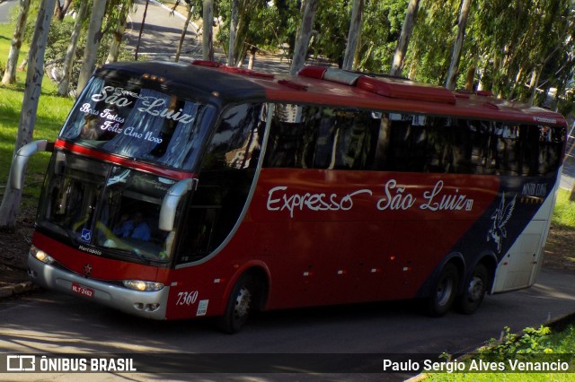 Expresso São Luiz 7360 na cidade de Cuiabá, Mato Grosso, Brasil, por Paulo Sergio Alves Venancio. Número da foto: #6538357.
