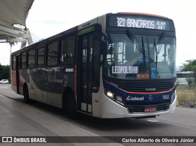 Viação Ideal B28531 na cidade de Rio de Janeiro, Rio de Janeiro, Brasil, por Carlos Alberto de Oliveira Júnior. Número da foto: #6539887.