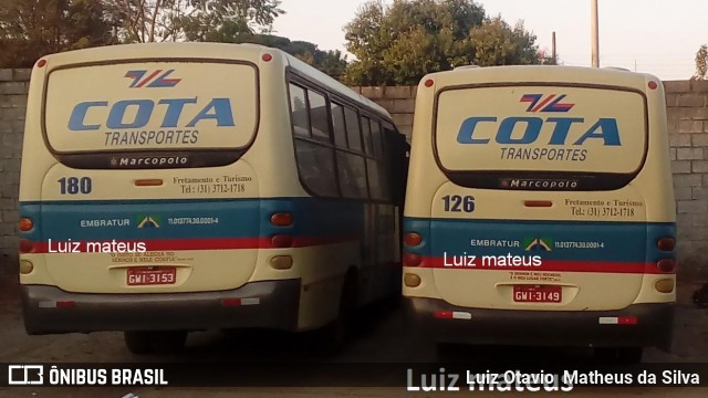 Viação Cota - Cota Transportes 126 na cidade de Matozinhos, Minas Gerais, Brasil, por Luiz Otavio Matheus da Silva. ID da foto: 6538962.