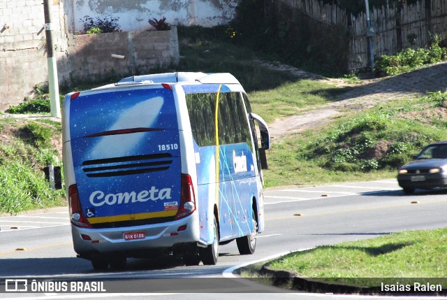 Viação Cometa 18510 na cidade de Santos Dumont, Minas Gerais, Brasil, por Isaias Ralen. Número da foto: #6538736.