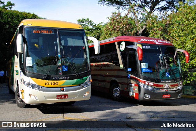 Santa Maria Fretamento e Turismo 530 na cidade de São Paulo, São Paulo, Brasil, por Julio Medeiros. ID da foto: 6481640.