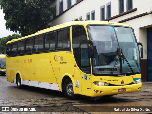 Viação Itapemirim 8227 na cidade de Rio de Janeiro, Rio de Janeiro, Brasil, por Rafael da Silva Xarão. ID da foto: 6482034.