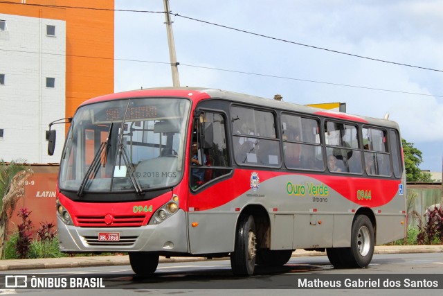 Auto Viação Ouro Verde 0944 na cidade de Sumaré, São Paulo, Brasil, por Matheus Gabriel dos Santos. Número da foto: #6480665.