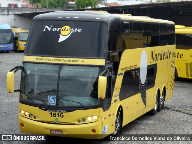 Viação Nordeste 1616 na cidade de Natal, Rio Grande do Norte, Brasil, por Francisco Dornelles Viana de Oliveira. Número da foto: #6482155.