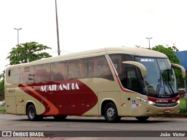 Viação Açailândia 4009 na cidade de São Luís, Maranhão, Brasil, por João Victor. Número da foto: #6481502.