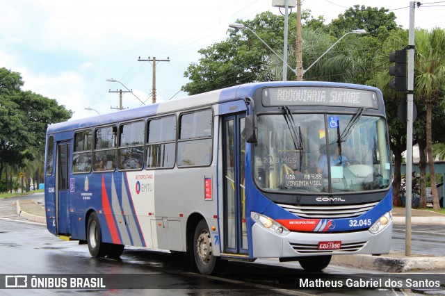 Auto Viação Ouro Verde 32.045 na cidade de Sumaré, São Paulo, Brasil, por Matheus Gabriel dos Santos. ID da foto: 6480659.