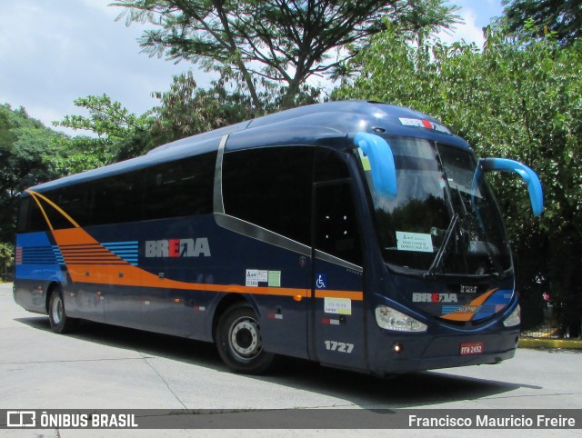 Breda Transportes e Serviços 1727 na cidade de São Paulo, São Paulo, Brasil, por Francisco Mauricio Freire. Número da foto: #6484054.
