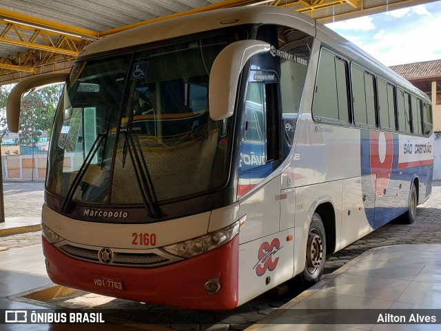 Viação São Cristóvão 2160 na cidade de Divinópolis, Minas Gerais, Brasil, por Ailton Alves. ID da foto: 6484042.