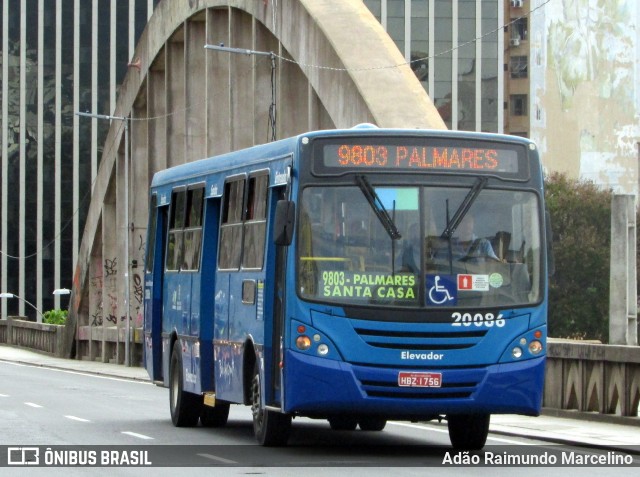 Viação Globo 20086 na cidade de Belo Horizonte, Minas Gerais, Brasil, por Adão Raimundo Marcelino. ID da foto: 6484679.