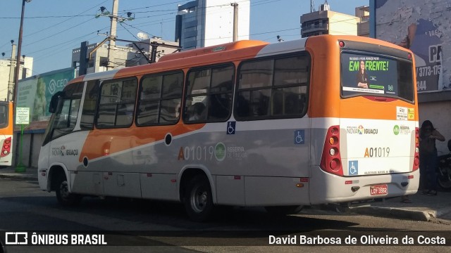 Viação São José A01019 na cidade de Nova Iguaçu, Rio de Janeiro, Brasil, por David Barbosa de Oliveira da Costa. ID da foto: 6484076.