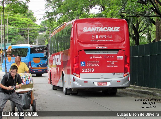 Viação Santa Cruz 22319 na cidade de São Paulo, São Paulo, Brasil, por Lucas Elson de Oliveira. Número da foto: #6483990.