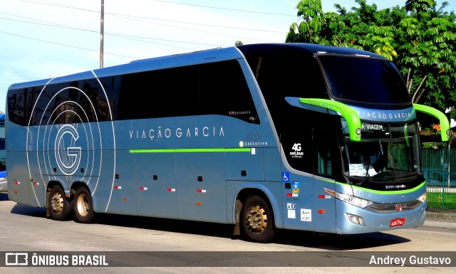 Viação Garcia 8451 na cidade de Brasil, por Andrey Gustavo. ID da foto: 6483473.