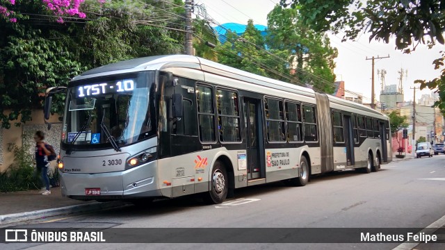 Sambaíba Transportes Urbanos 2 3030 na cidade de São Paulo, São Paulo, Brasil, por Matheus Felipe. ID da foto: 6482679.