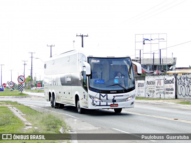 Empresa de Ônibus Nossa Senhora da Penha 59001 na cidade de Guaratuba, Paraná, Brasil, por Paulobuss  Guaratuba. ID da foto: 6487013.