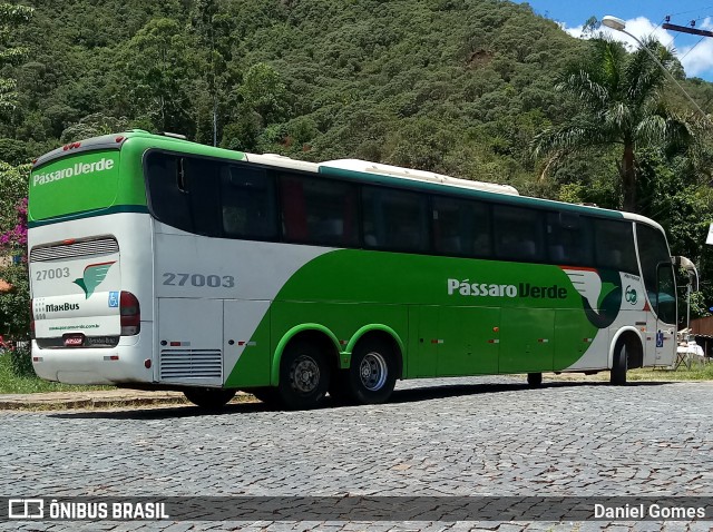 Pássaro Verde 27003 na cidade de Ouro Preto, Minas Gerais, Brasil, por Daniel Gomes. ID da foto: 6485203.