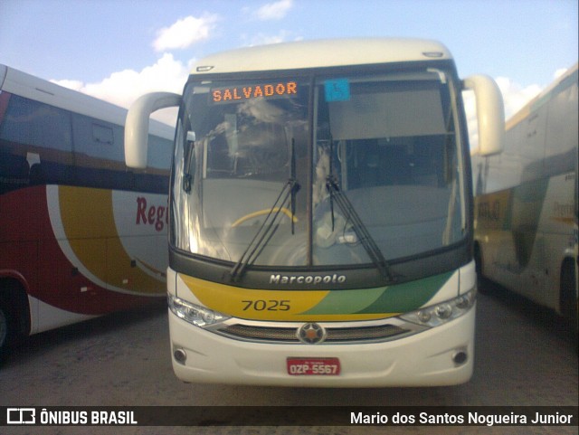 Empresa Gontijo de Transportes 7025 na cidade de Serrinha, Bahia, Brasil, por Mario dos Santos Nogueira Junior. Número da foto: #6487210.