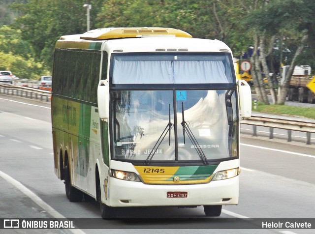 Empresa Gontijo de Transportes 12145 na cidade de Três Rios, Rio de Janeiro, Brasil, por Heloir Calvete. ID da foto: 6487494.