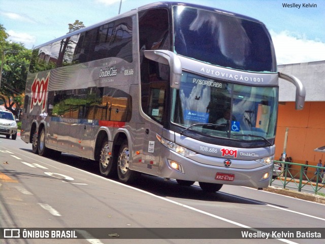 Auto Viação 1001 RJ 108.686 na cidade de Sorocaba, São Paulo, Brasil, por Weslley Kelvin Batista. ID da foto: 6485781.