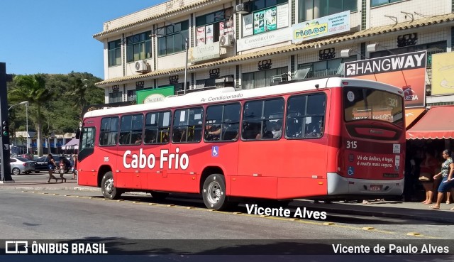 Auto Viação Salineira 315 na cidade de Cabo Frio, Rio de Janeiro, Brasil, por Vicente de Paulo Alves. ID da foto: 6485508.