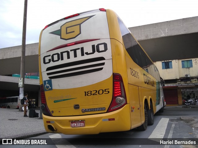 Empresa Gontijo de Transportes 18205 na cidade de Belo Horizonte, Minas Gerais, Brasil, por Hariel Bernades. Número da foto: #6486865.