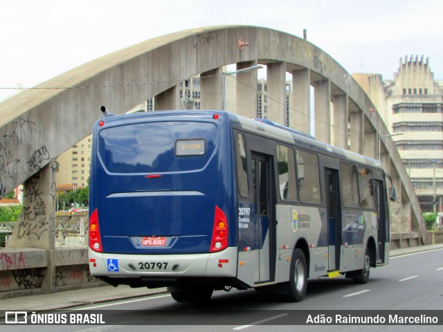 Viação Globo 20797 na cidade de Belo Horizonte, Minas Gerais, Brasil, por Adão Raimundo Marcelino. ID da foto: 6487030.