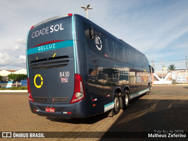 Viação Cidade Sol 8430 na cidade de João Dourado, Bahia, Brasil, por Matheus Zeferino. Número da foto: #6485142.