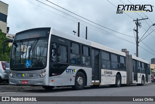 City Transporte Urbano Intermodal - Guarujá 322 na cidade de Guarujá, São Paulo, Brasil, por Lucas Cirilo. ID da foto: 6489165.