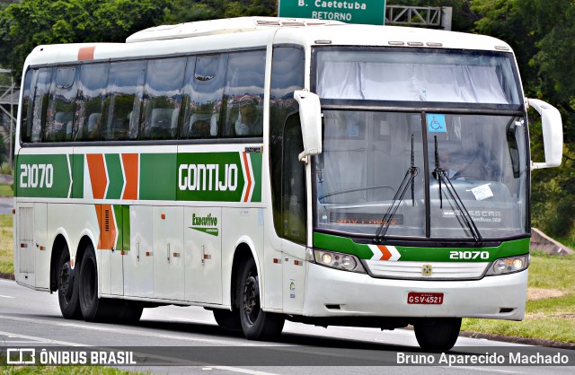 Empresa Gontijo de Transportes 21070 na cidade de Atibaia, São Paulo, Brasil, por Bruno Aparecido Machado. ID da foto: 6487636.