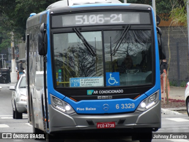 Viação Paratodos > São Jorge > Metropolitana São Paulo > Mobibrasil 6 3329 na cidade de São Paulo, São Paulo, Brasil, por Johnny Ferreira. Número da foto: #6487776.