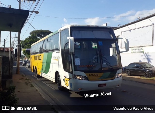 Empresa Gontijo de Transportes 12695 na cidade de Matozinhos, Minas Gerais, Brasil, por Vicente de Paulo Alves. ID da foto: 6490408.