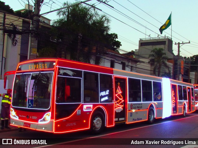 Express Transportes Urbanos Ltda 4 8891 na cidade de São Paulo, São Paulo, Brasil, por Adam Xavier Rodrigues Lima. Número da foto: #6488829.