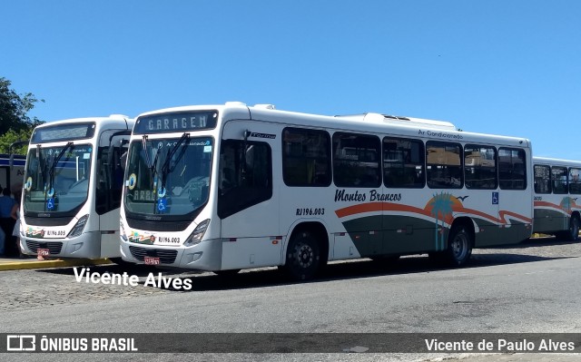 Viação Montes Brancos RJ 196.003 na cidade de Cabo Frio, Rio de Janeiro, Brasil, por Vicente de Paulo Alves. Número da foto: #6490410.