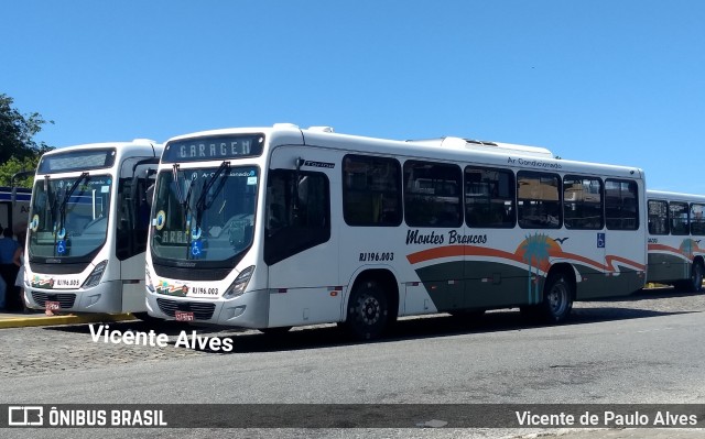 Viação Montes Brancos RJ 196.003 na cidade de Cabo Frio, Rio de Janeiro, Brasil, por Vicente de Paulo Alves. ID da foto: 6490410.