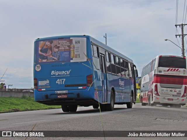 Biguaçu Transportes Coletivos Administração e Participação 417 na cidade de Biguaçu, Santa Catarina, Brasil, por João Antonio Müller Muller. Número da foto: #6488796.
