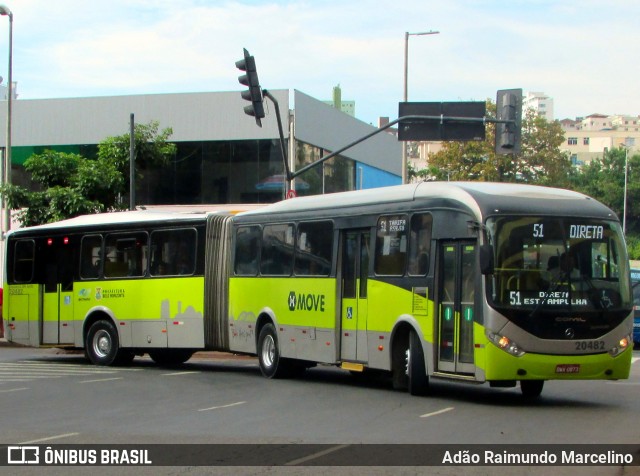 SM Transportes 20482 na cidade de Belo Horizonte, Minas Gerais, Brasil, por Adão Raimundo Marcelino. ID da foto: 6489642.