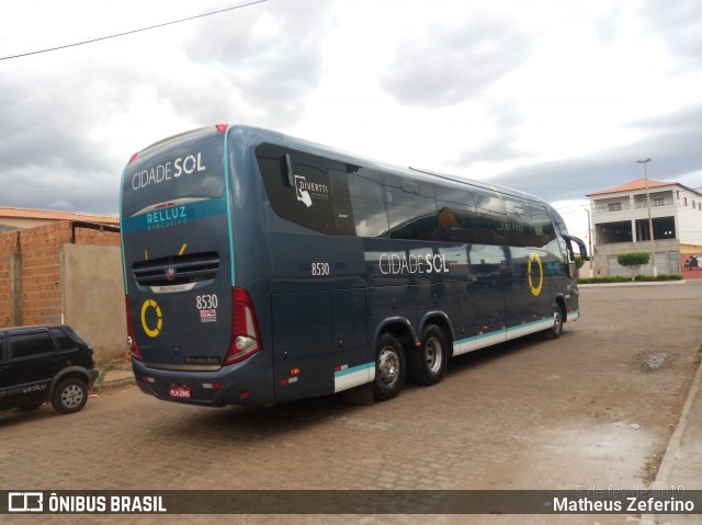 Viação Cidade Sol 8530 na cidade de João Dourado, Bahia, Brasil, por Matheus Zeferino. Número da foto: #6489514.