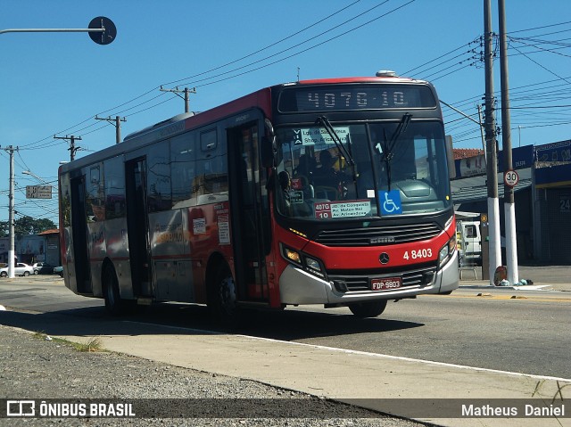 Express Transportes Urbanos Ltda 4 8403 na cidade de São Paulo, São Paulo, Brasil, por Matheus  Daniel. Número da foto: #6490165.