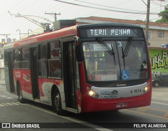 Himalaia Transportes > Ambiental Transportes Urbanos 4 1834 na cidade de São Paulo, São Paulo, Brasil, por FELIPE ALMEIDA. ID da foto: 6491478.