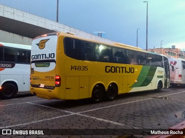 Empresa Gontijo de Transportes 14835 na cidade de Belo Horizonte, Minas Gerais, Brasil, por Matheus Rocha. ID da foto: 6491311.