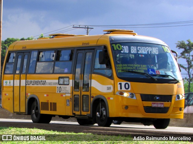 Transporte Suplementar de Belo Horizonte 589 na cidade de Belo Horizonte, Minas Gerais, Brasil, por Adão Raimundo Marcelino. ID da foto: 6492377.