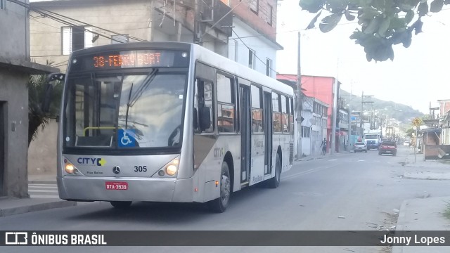 City Transporte Urbano Intermodal - Guarujá 305 na cidade de Guarujá, São Paulo, Brasil, por Jonny Lopes. ID da foto: 6490846.