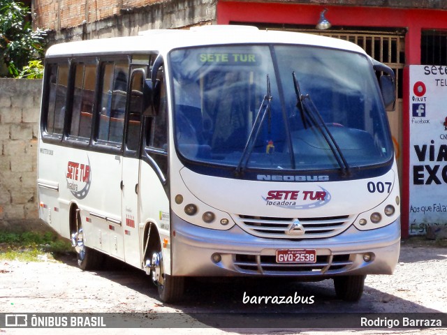 Setetur Transporte e Turismo 007 na cidade de Belo Horizonte, Minas Gerais, Brasil, por Rodrigo Barraza. Número da foto: #6491403.