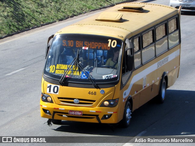 Transporte Suplementar de Belo Horizonte 468 na cidade de Belo Horizonte, Minas Gerais, Brasil, por Adão Raimundo Marcelino. ID da foto: 6492411.