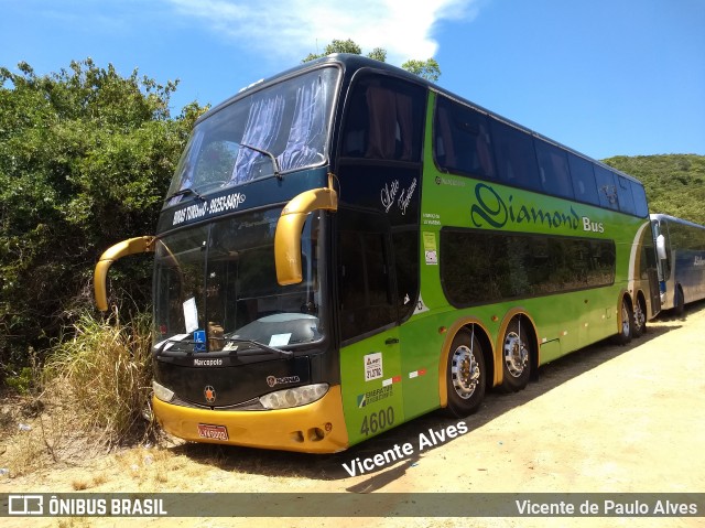 Diamond Bus Locação e Transportes 4600 na cidade de Cabo Frio, Rio de Janeiro, Brasil, por Vicente de Paulo Alves. ID da foto: 6492263.