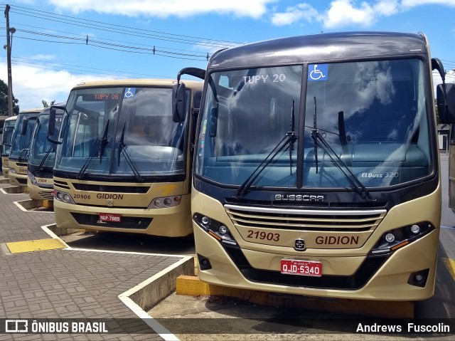 Gidion Transporte e Turismo 21903 na cidade de Joinville, Santa Catarina, Brasil, por Andrews  Fuscolin. ID da foto: 6492720.