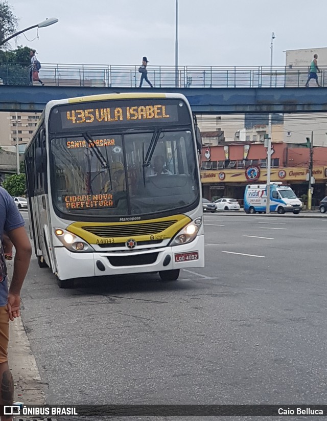 Auto Viação Alpha A48143 na cidade de Rio de Janeiro, Rio de Janeiro, Brasil, por Caio Belluca. Número da foto: #6490963.