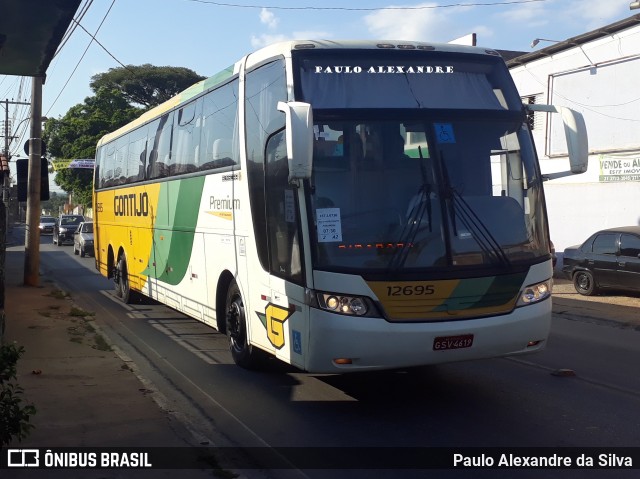 Empresa Gontijo de Transportes 12695 na cidade de Matozinhos, Minas Gerais, Brasil, por Paulo Alexandre da Silva. ID da foto: 6494422.