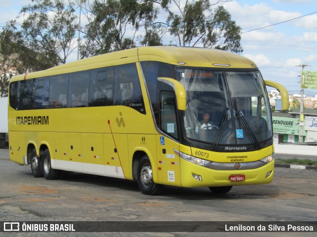 Viação Itapemirim 60073 na cidade de Caruaru, Pernambuco, Brasil, por Lenilson da Silva Pessoa. ID da foto: 6493128.